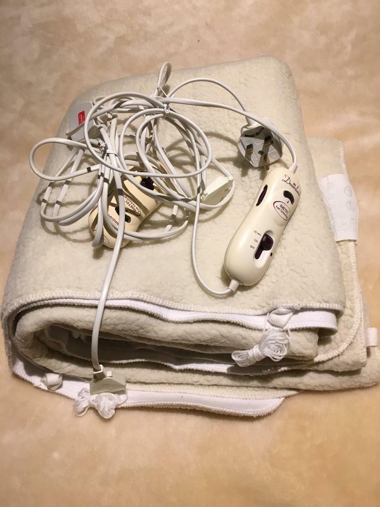 Dreamland Imetec double dual control fleece electric blanket. Full