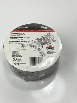 Red Dot RSE47 Box Extension 1/2  Wet Location Made in the USA NEW