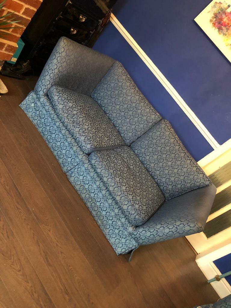 2 antique blue shabby chic settees sofa in Blackpool, Lancashire