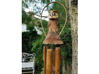 Owl Bamboo Windchime ~ NEW & Ethically Sourced 
