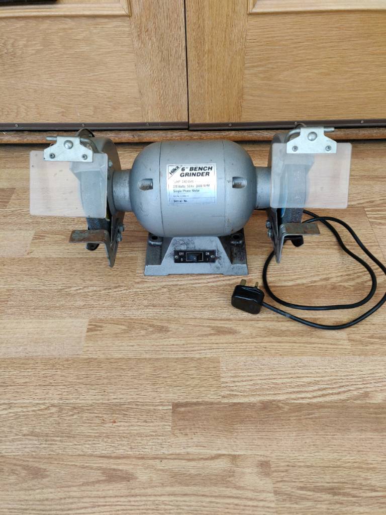 HILKA 370W Twin Bench Grinder Sander Polisher Machine 150mm.Used