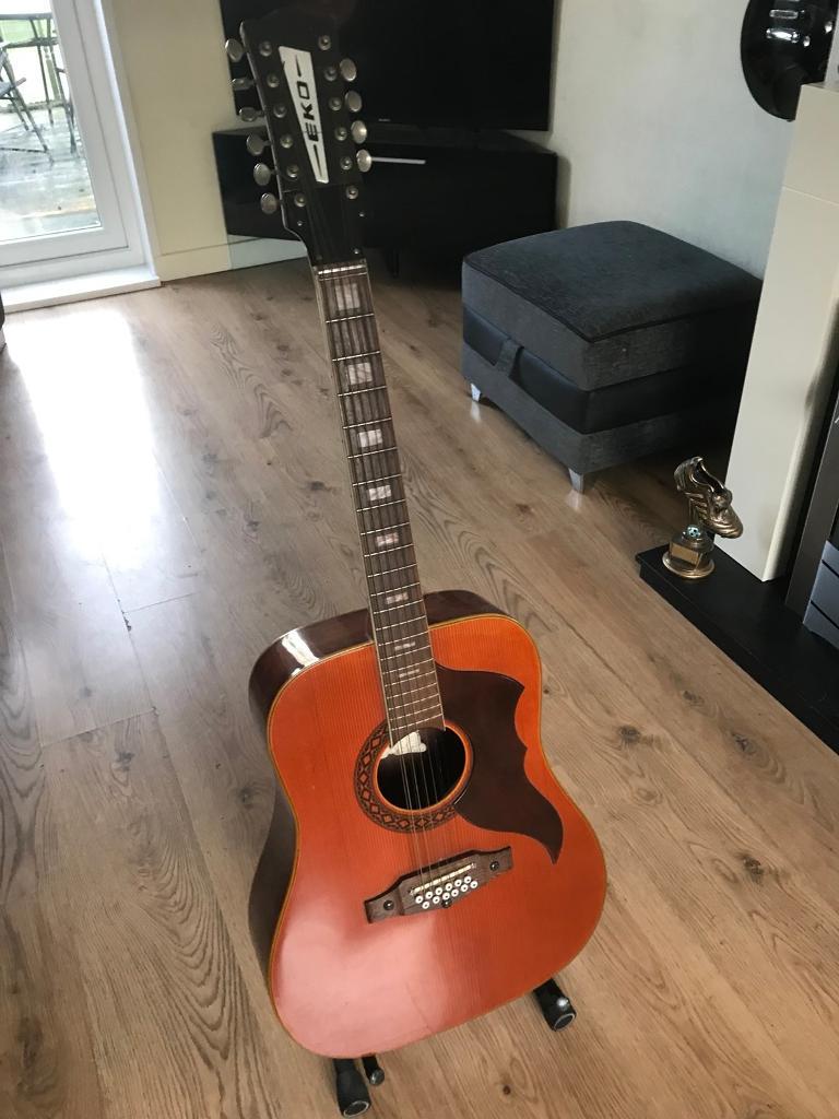 1970’s Eko Ranger 12 string acoustic guitar. in Castlereagh, Belfast