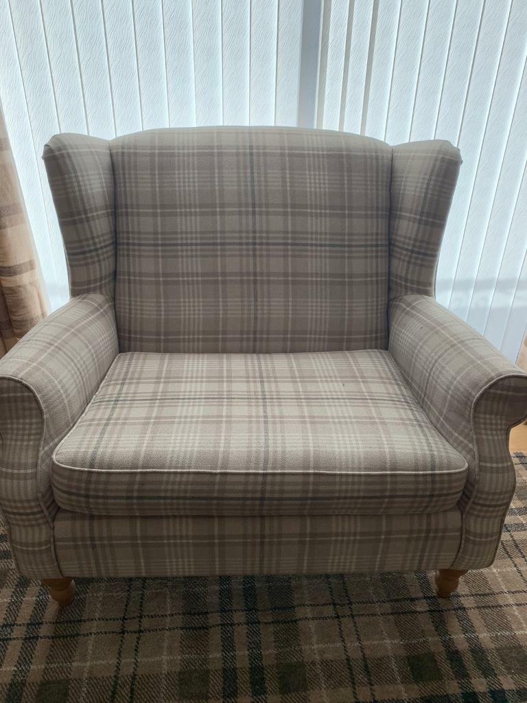 Next 2 seater tartan sofa in Leslie, Fife Gumtree
