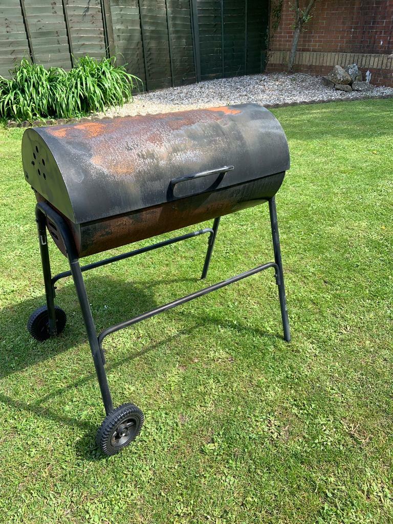 Charcoal oil drum bbq barbecue in Newport Gumtree