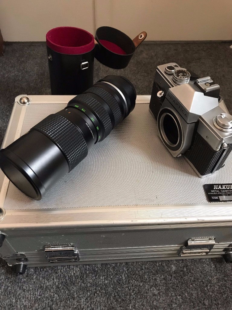 Praktica MTL3 M42 Film camera, Optomax 85205mm Lens, EverReady