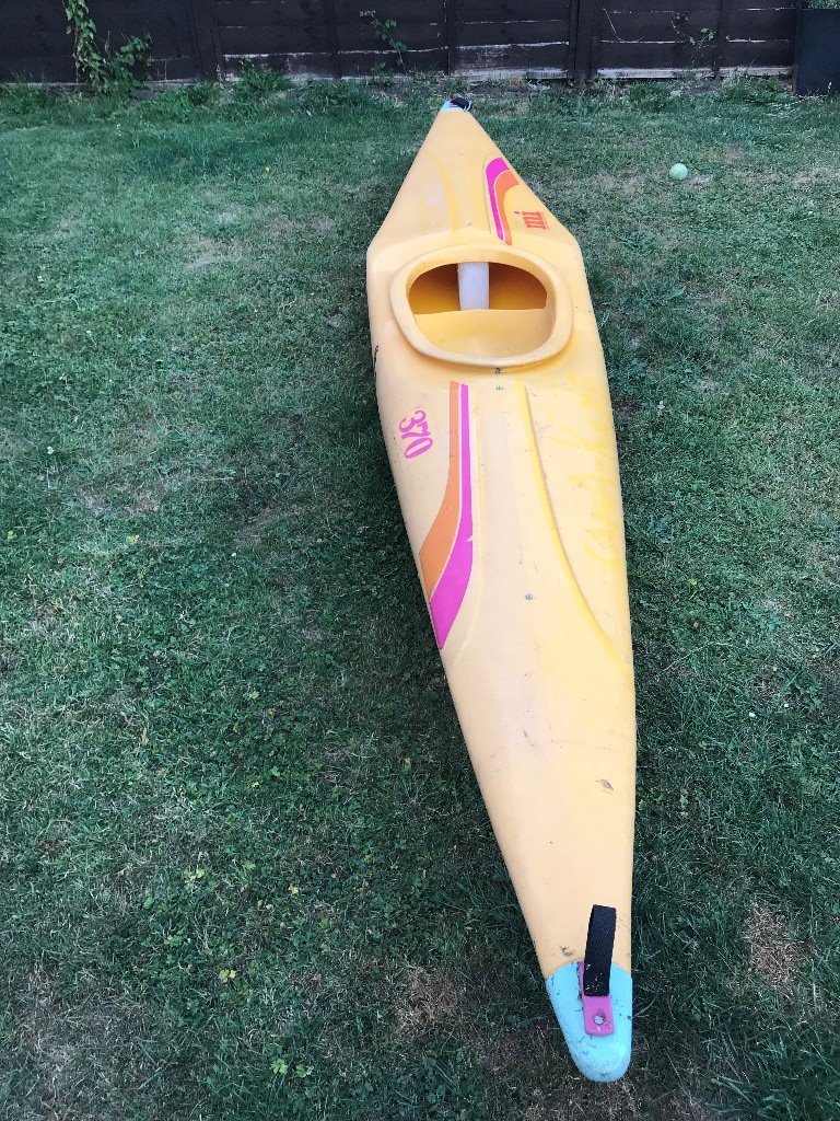 Kayak / Canoe for sale. Single Slalom type, used Plastic Poly moulded