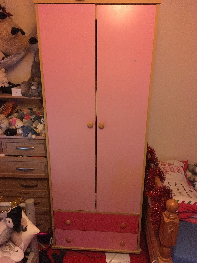 Pink Wardrobe in Girvan, South Ayrshire Gumtree