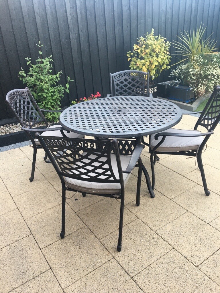 Cast Aluminium Table and 4 Chairs in Comber, County Down Gumtree
