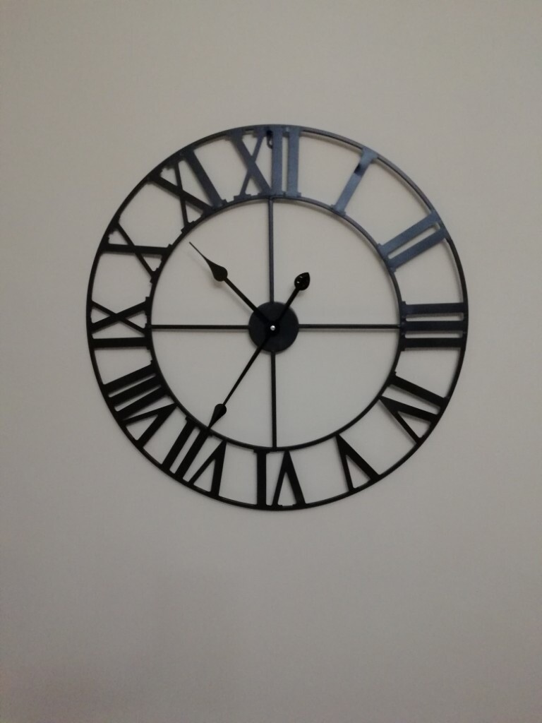 Large black wall clock in Billingham, County Durham Gumtree