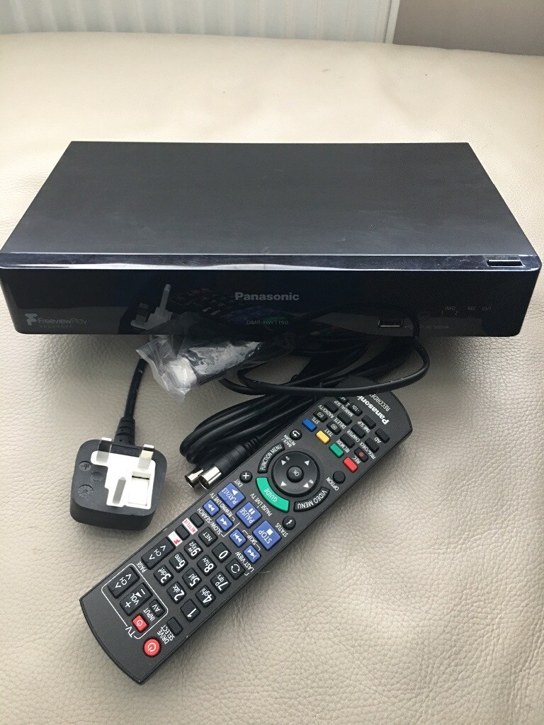 Panasonic DMRHWT150EB Smart Freeview HD & Freeview Play PVR with 500GB HDD Recorder in