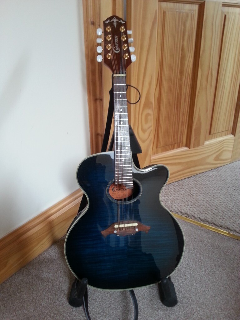 blue Crafter Electric Mandolin (Built in pickup with sliding