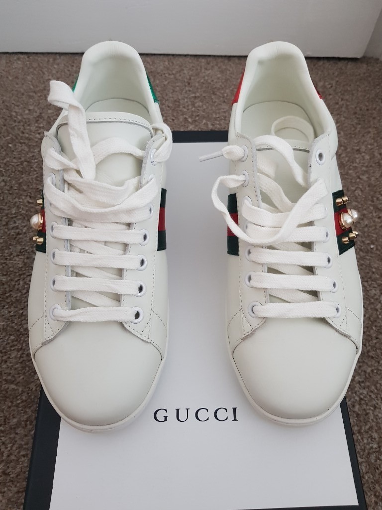 Gucci sneakers "Ace" pearl size 4 UK in Portsmouth, Hampshire Gumtree
