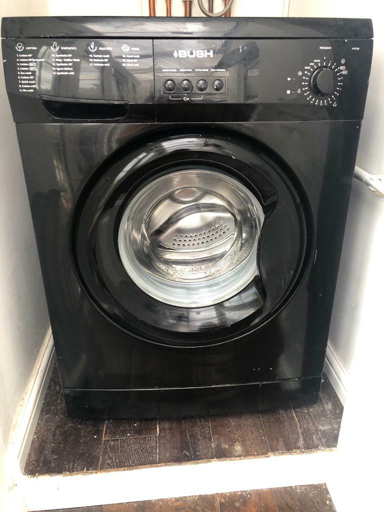 Bush A127QB black washing machine 7kg (845x597x527 in Newham, London