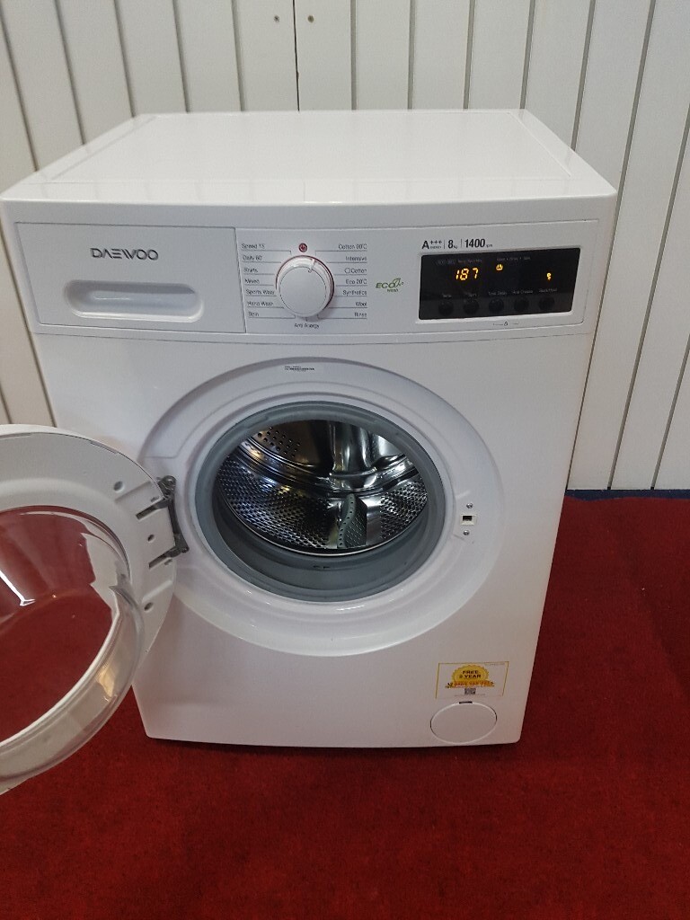 8 Kg 1400 Rpn Daewoo Washing Machine in Newcastle, Tyne and Wear