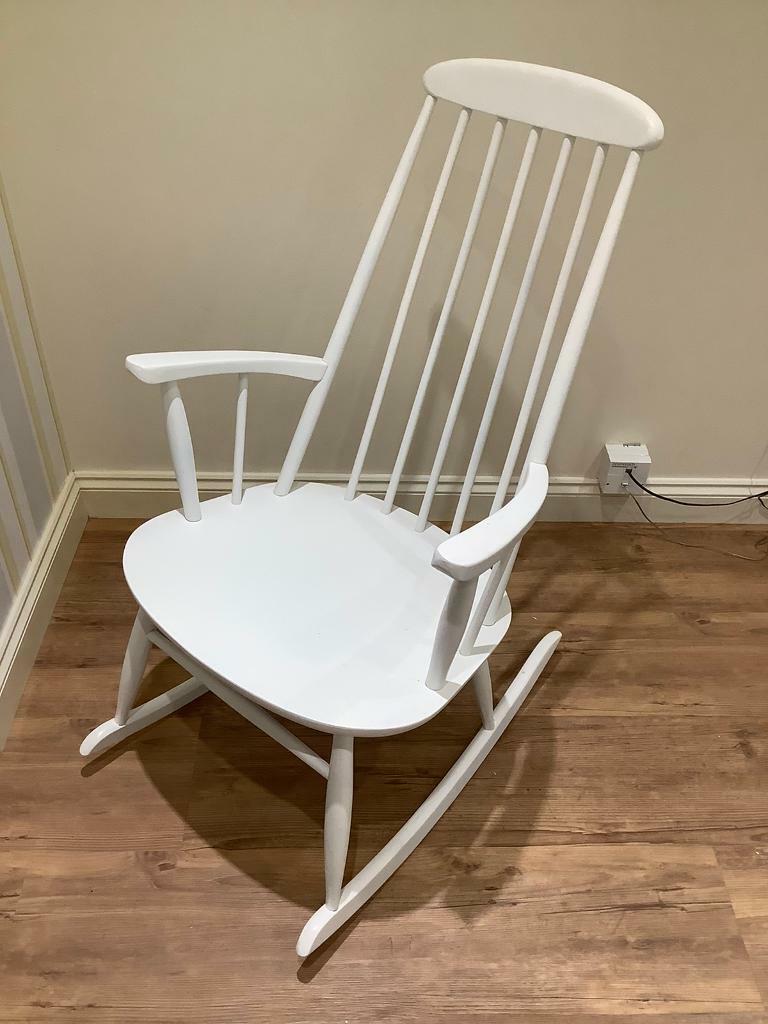 White Rocking Chair in good condition in Old Windsor, Berkshire Gumtree
