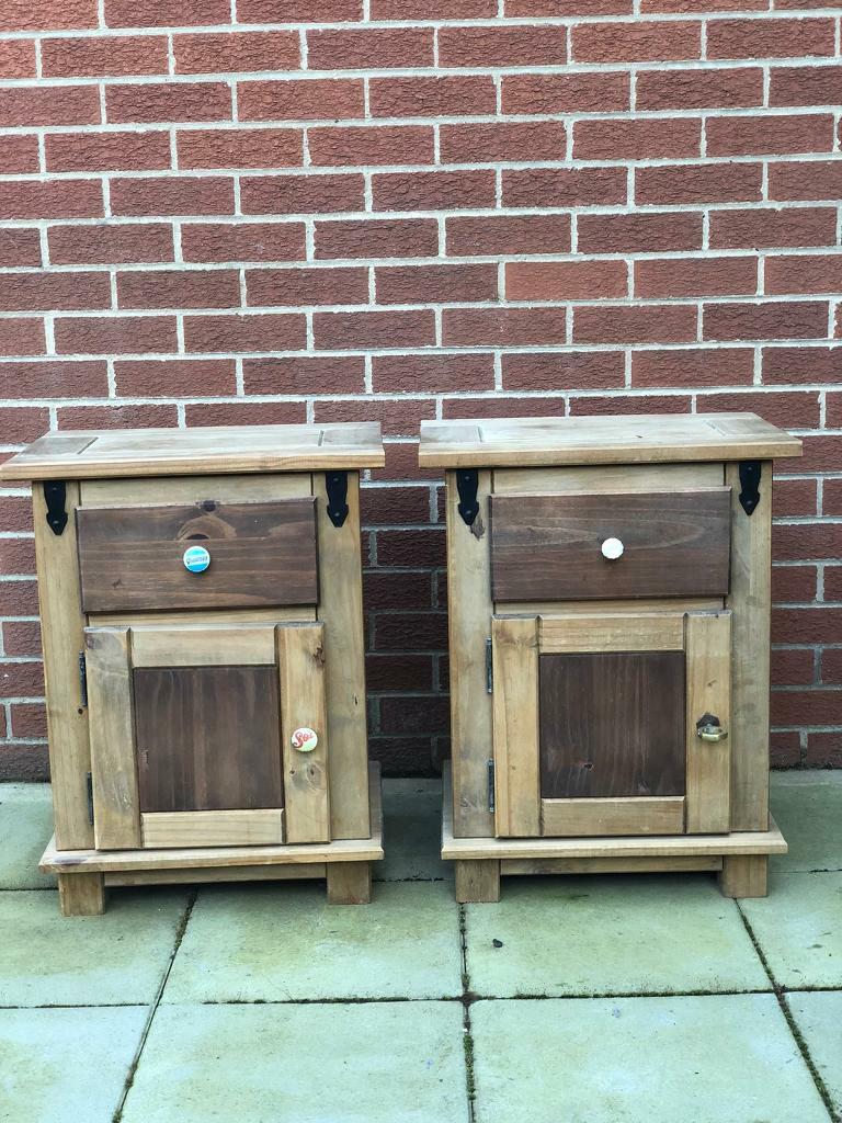Pair of Beside with drawers and space .£50 o.n