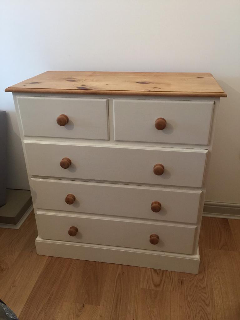 Painted solid pine chest of drawers | in Melton Mowbray ...