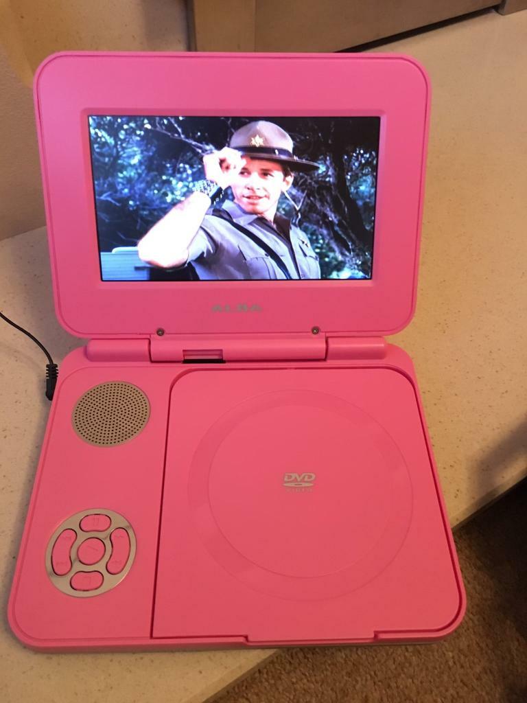 Pink Alba Portable DVD player with remote in Luton, Bedfordshire