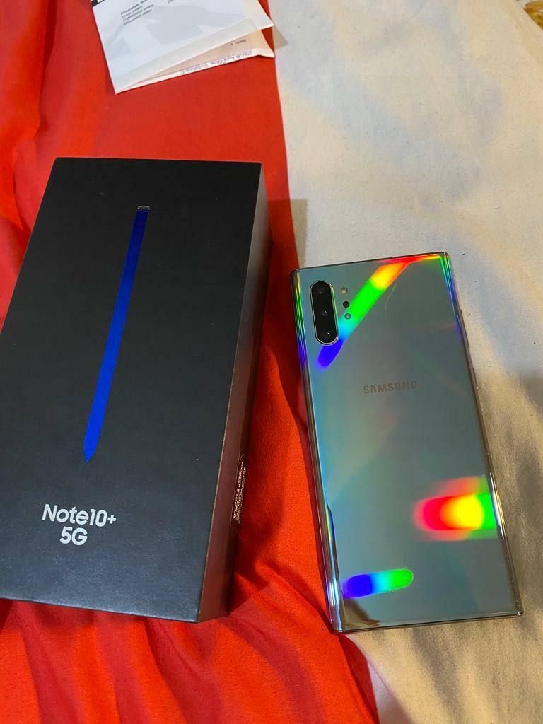 Samsung galaxy note 10 plus + 5G 256GB + 12gb RAM unlocked auora glow boxed not 9 s10 ultra fold