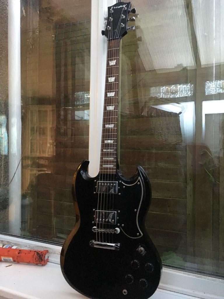 Black SG electric guitar in Hayle, Cornwall Gumtree