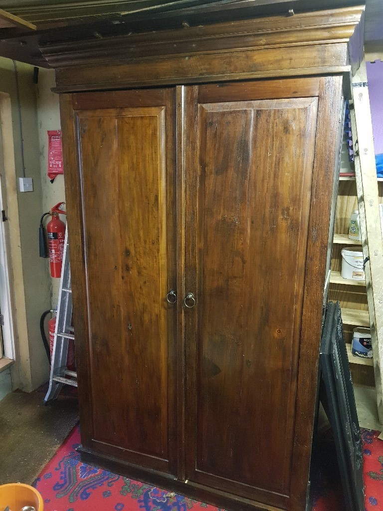 Genuine Indonesian Lombok Hardwood Wardrobe In Haddenham