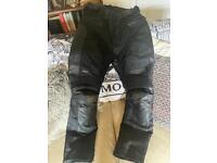 Richa leather biker trousers