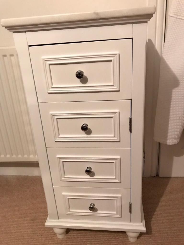 White Marble Top Bathroom Cabinet In Downend Bristol Gumtree