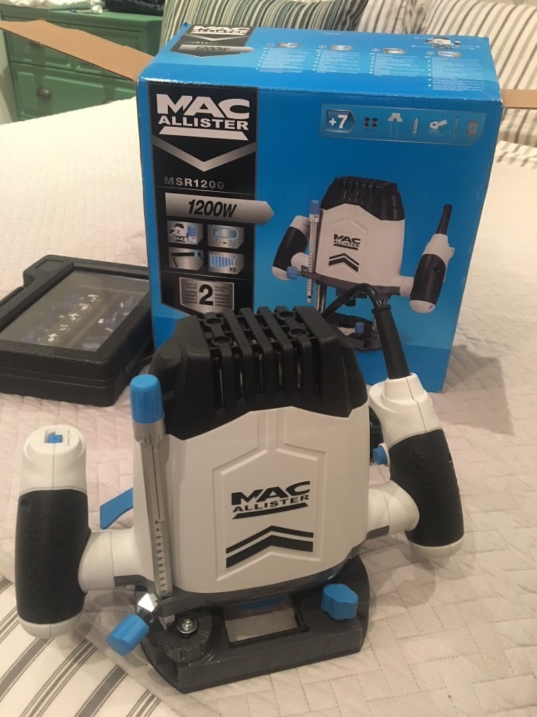 Mac Allister Router Router 12 Bit Set Brand New 45 In