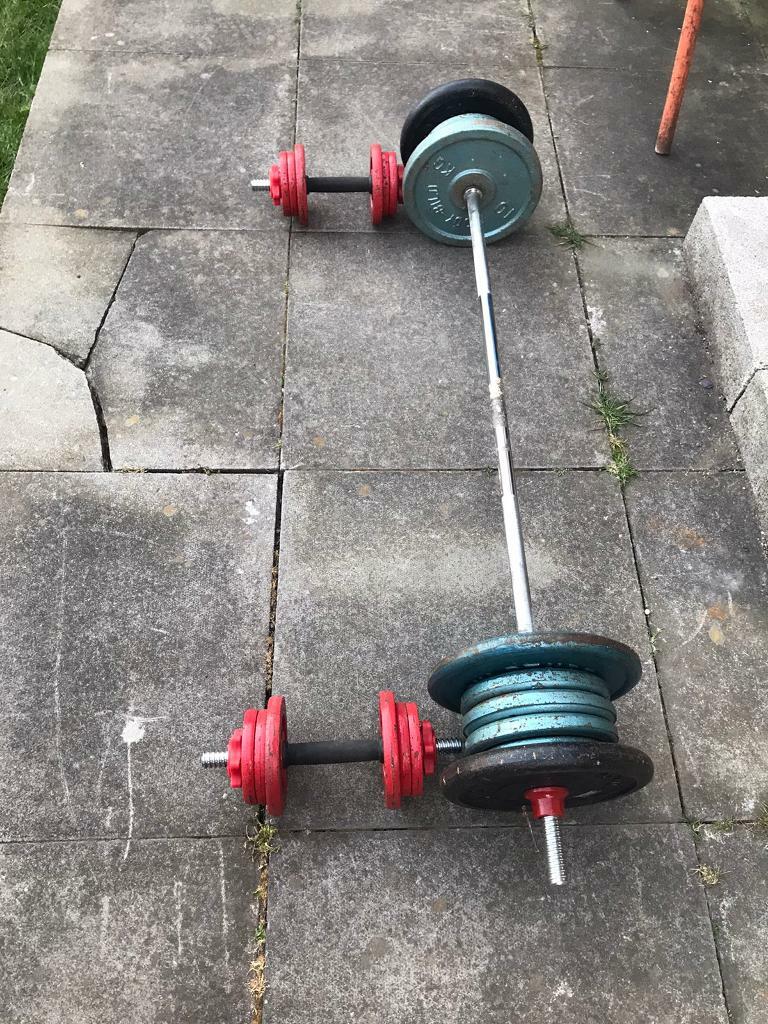 Weights Bar + Dumbbells in Cheadle, Staffordshire Gumtree