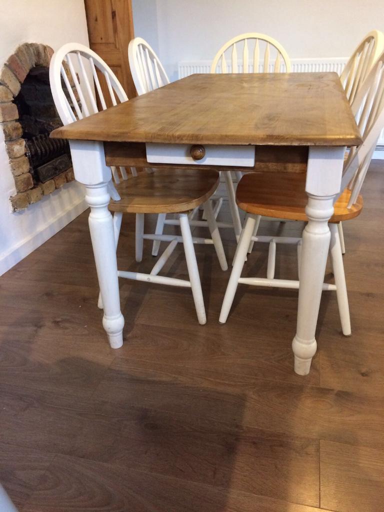 Farmhouse table and chairs in Benfleet, Essex Gumtree