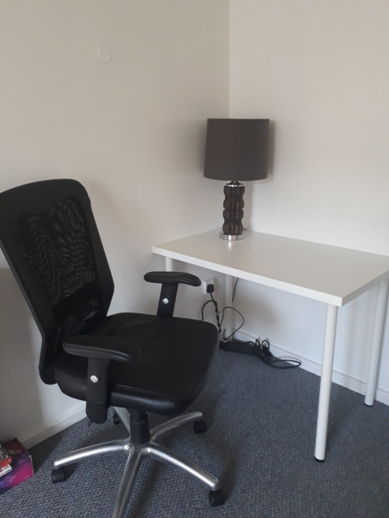White Ikea desk and chair in Headington, Oxfordshire Gumtree