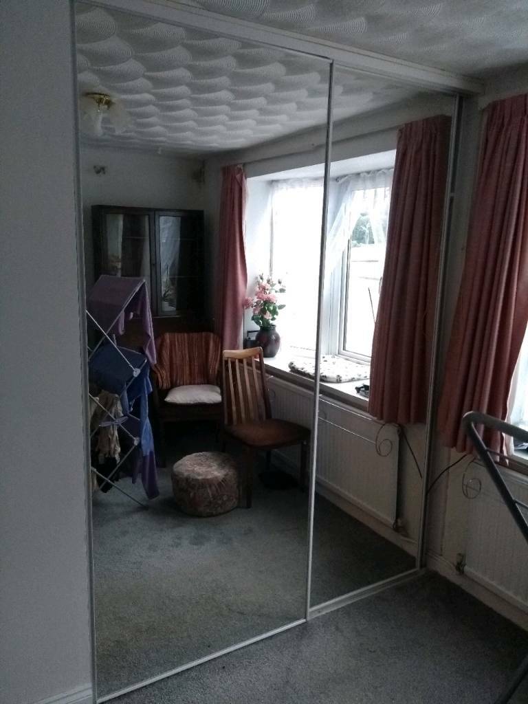 Sliding Mirror Doors For Fitted Wardrobe In Highworth Wiltshire