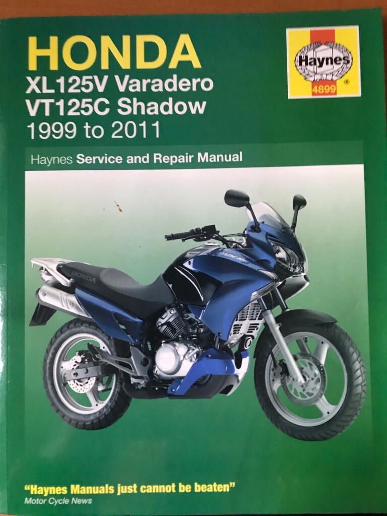 Honda Varadero 125 1999-2011 Haynes manual