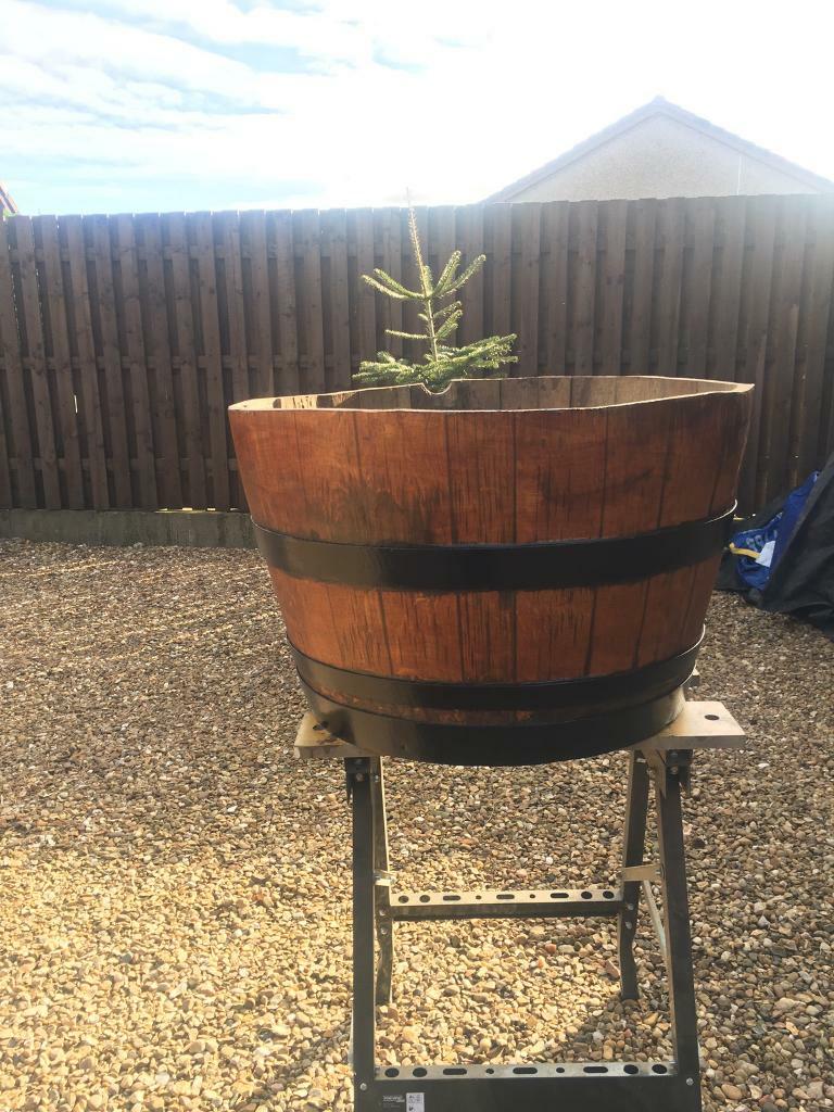 Painted Half Barrel Planter in Falkirk Gumtree