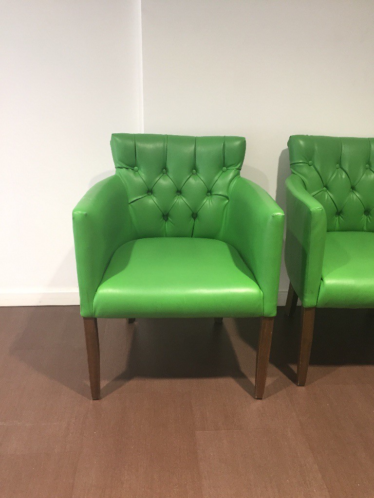 8 green leather look tub chairs in Nottingham, Nottinghamshire Gumtree