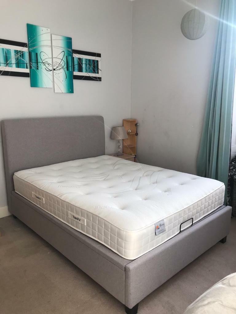 Dreams king size bed frame and mattress for sale in Leith, Edinburgh