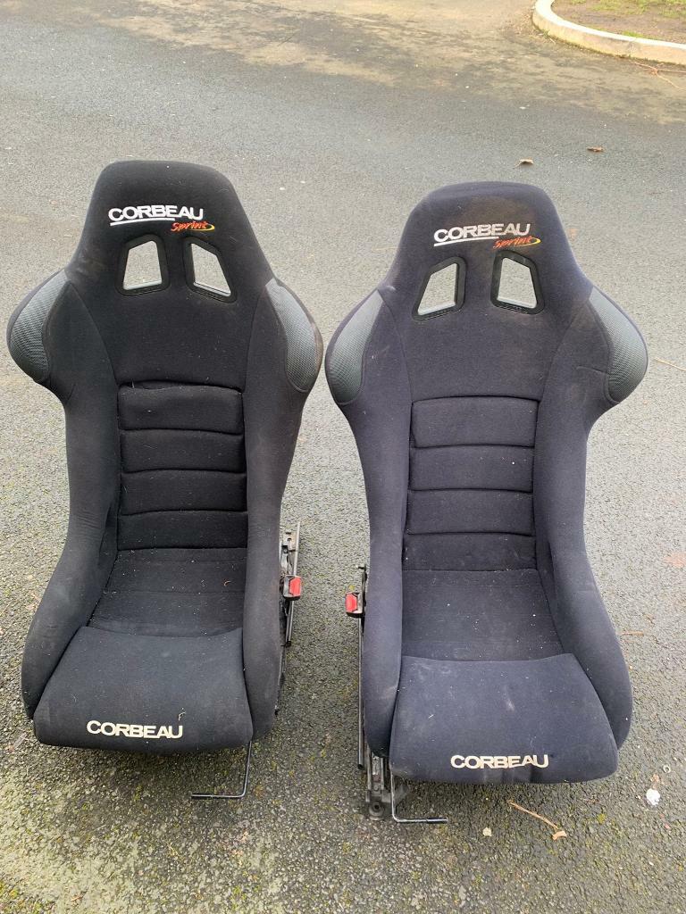 Corbeau bucket seats out of Honda Civic eg hatchback in Lutterworth, Leicestershire Gumtree
