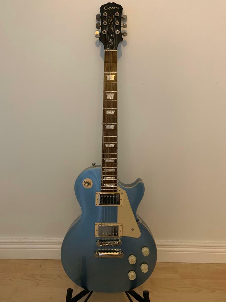 Limited Edition Pelham Blue Epiphone Les Pauls Standard Electric Guitar