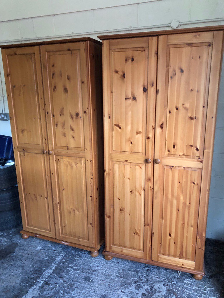 Pine Wardrobes Ikea / Ikea Leksvik Triple Pine Wardrobe in Gosport