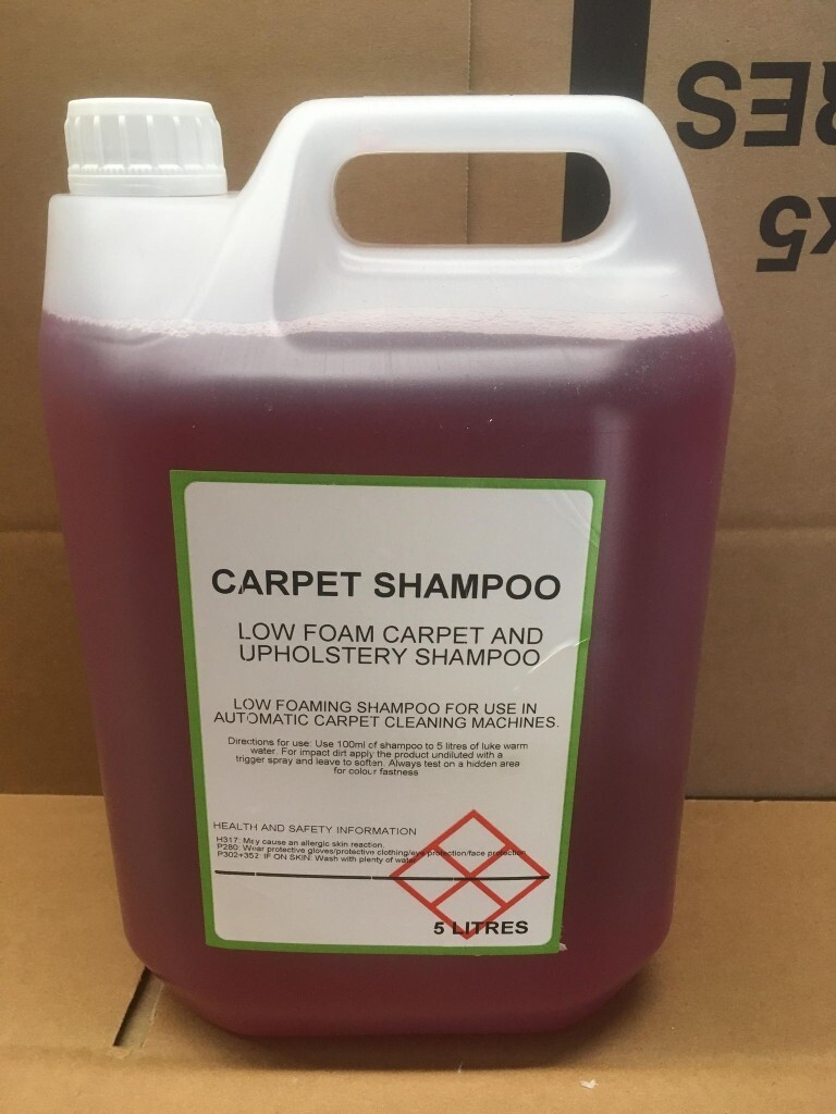 wholesale offer 50 x 5 litre citrus scented low foam carpet shampoo