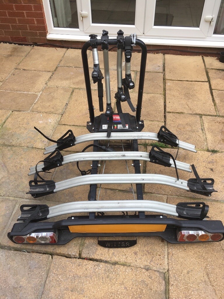Witter 4 cycle bike rack. Requires Fixed flange type tow bar fitting