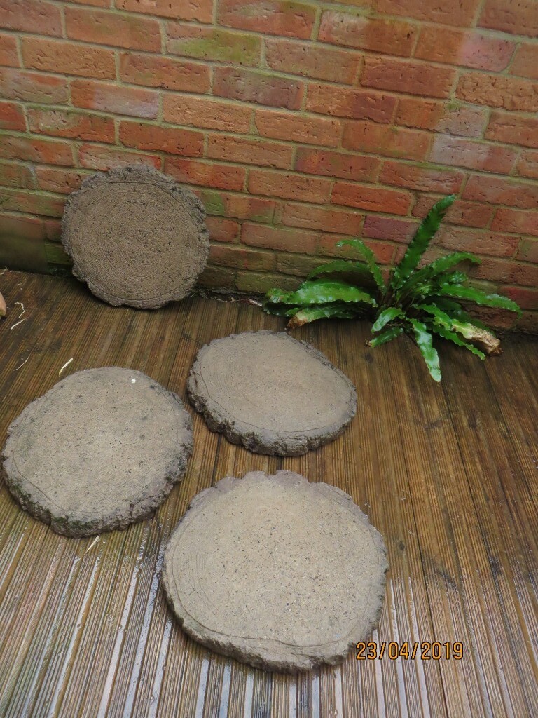 Four log effect garden stepping stones in Bromley, London Gumtree