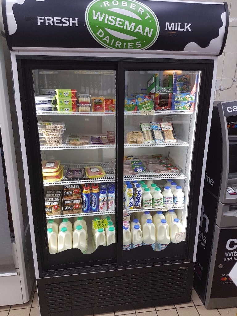 Dairy shop display fridge for sale in Airdrie, North Lanarkshire