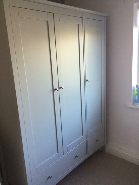 Marks And Spencer Hastings Light Grey Triple Wardrobe New In