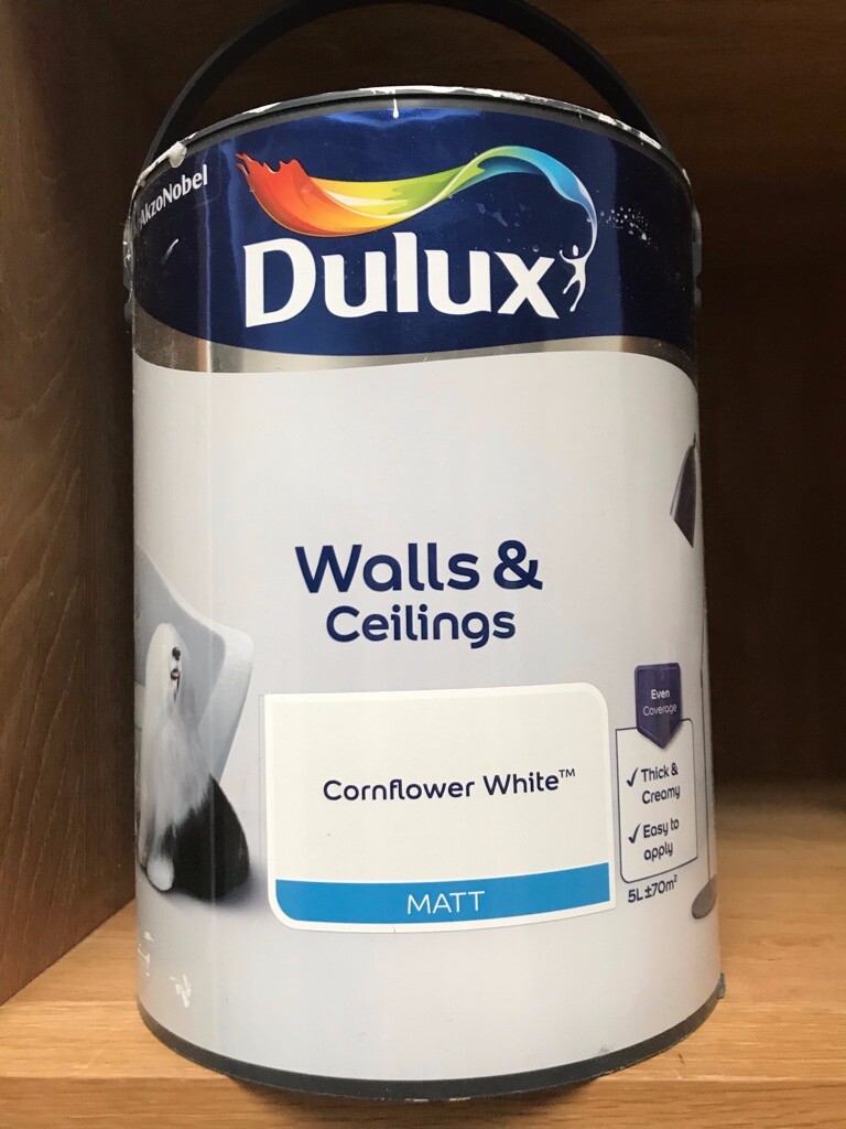 Dulux paint Cornflower White (Matt), 5L in Dollar, Clackmannanshire