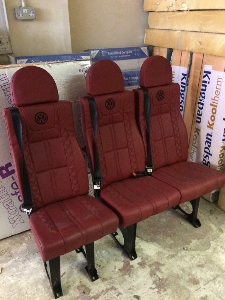 Vw transporter t5 rear leather kombi seats in Sheffield, South