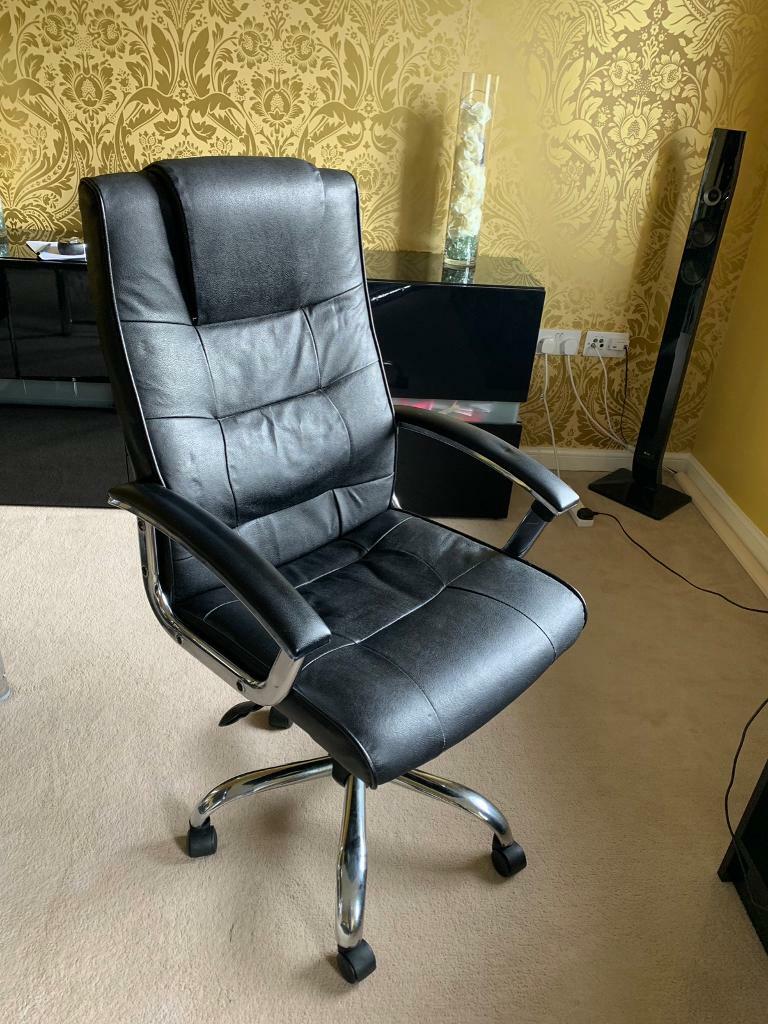 Black Leather Office Chair in SouthendonSea, Essex Gumtree