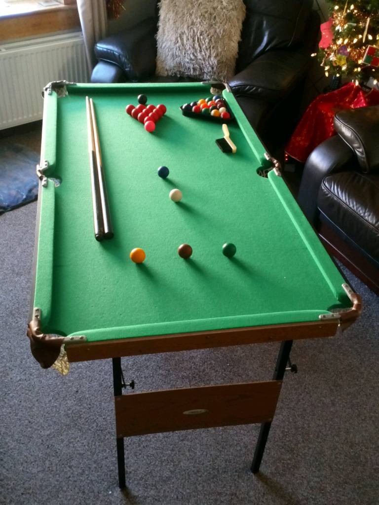 fold up snooker pool table