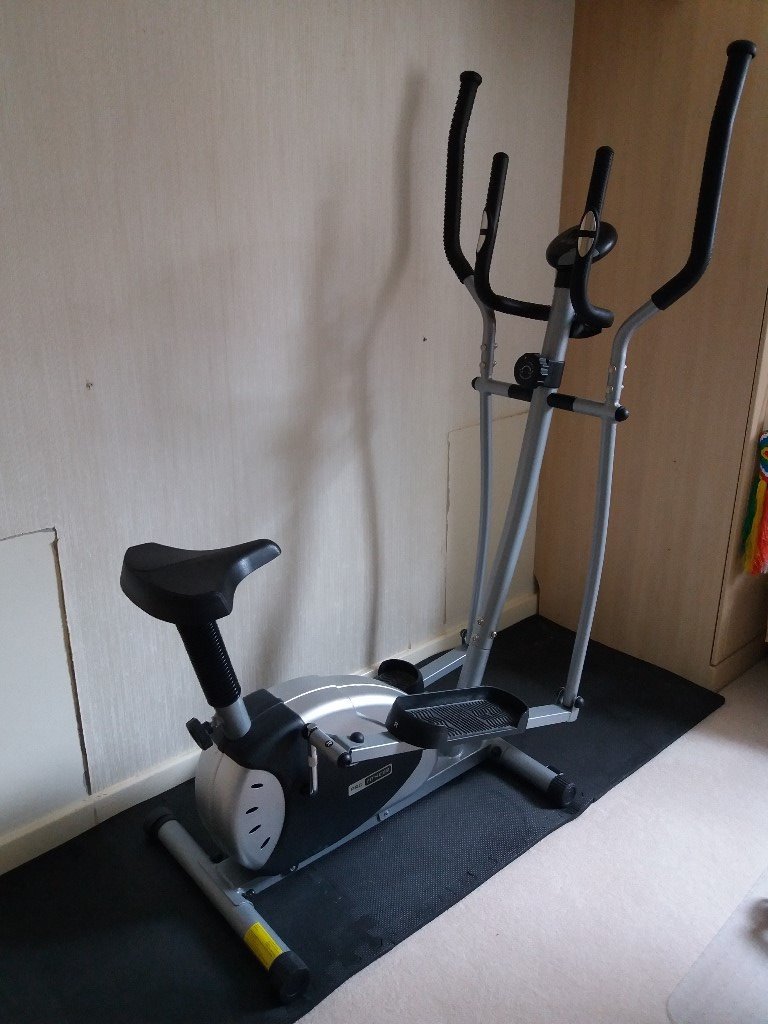 pro fitness 2 in 1 cross trainer and exercise bike