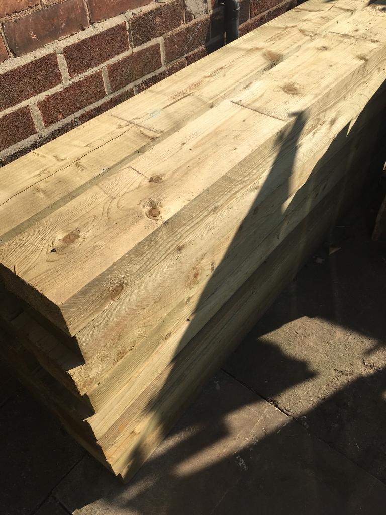 Tanalised wooden sleepers in Strelley, Nottinghamshire Gumtree